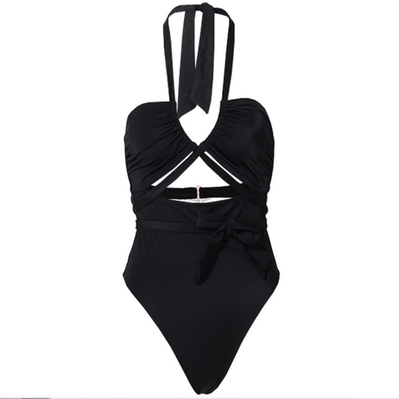Cleobella Black Cutout One-Piece Swimsuit - Picture 2 of 5